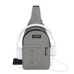 Large Capacity Outdoor Travel Messenger Bag Lightweight Chest Bag