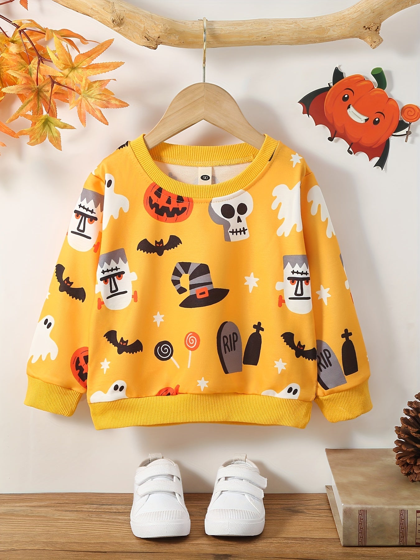Halloween Ghosts Boys Sweatshirt