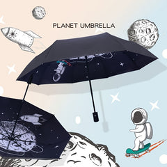 Automatic 3-fold Astronaut Umbrella UV Protection