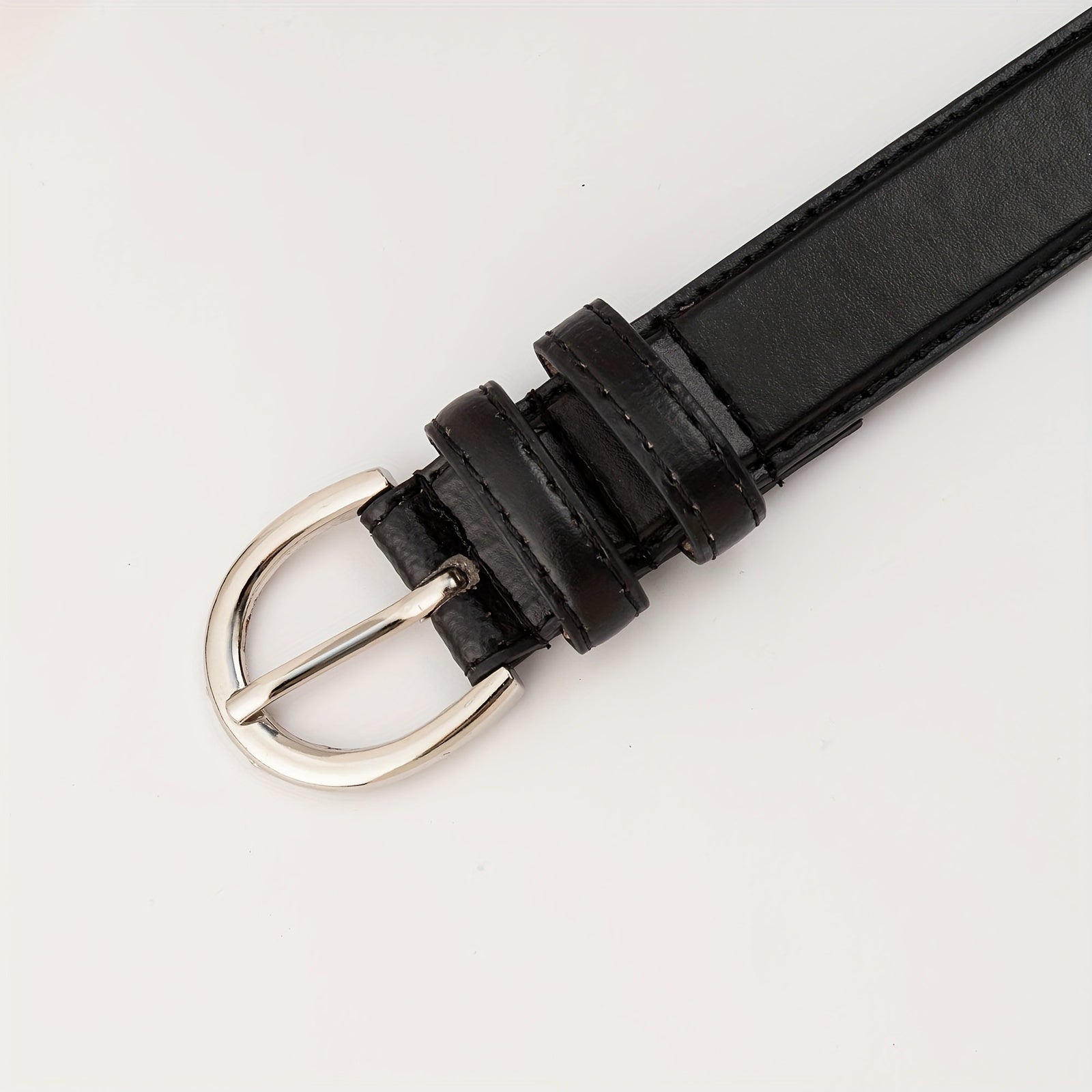 Casual PU Leather Belt with 3.05cm Light Board Pin Buckle