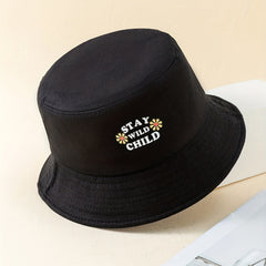 Women's Printed Bucket Hat Cotton Basin Hat Breathable Fisherman Cap