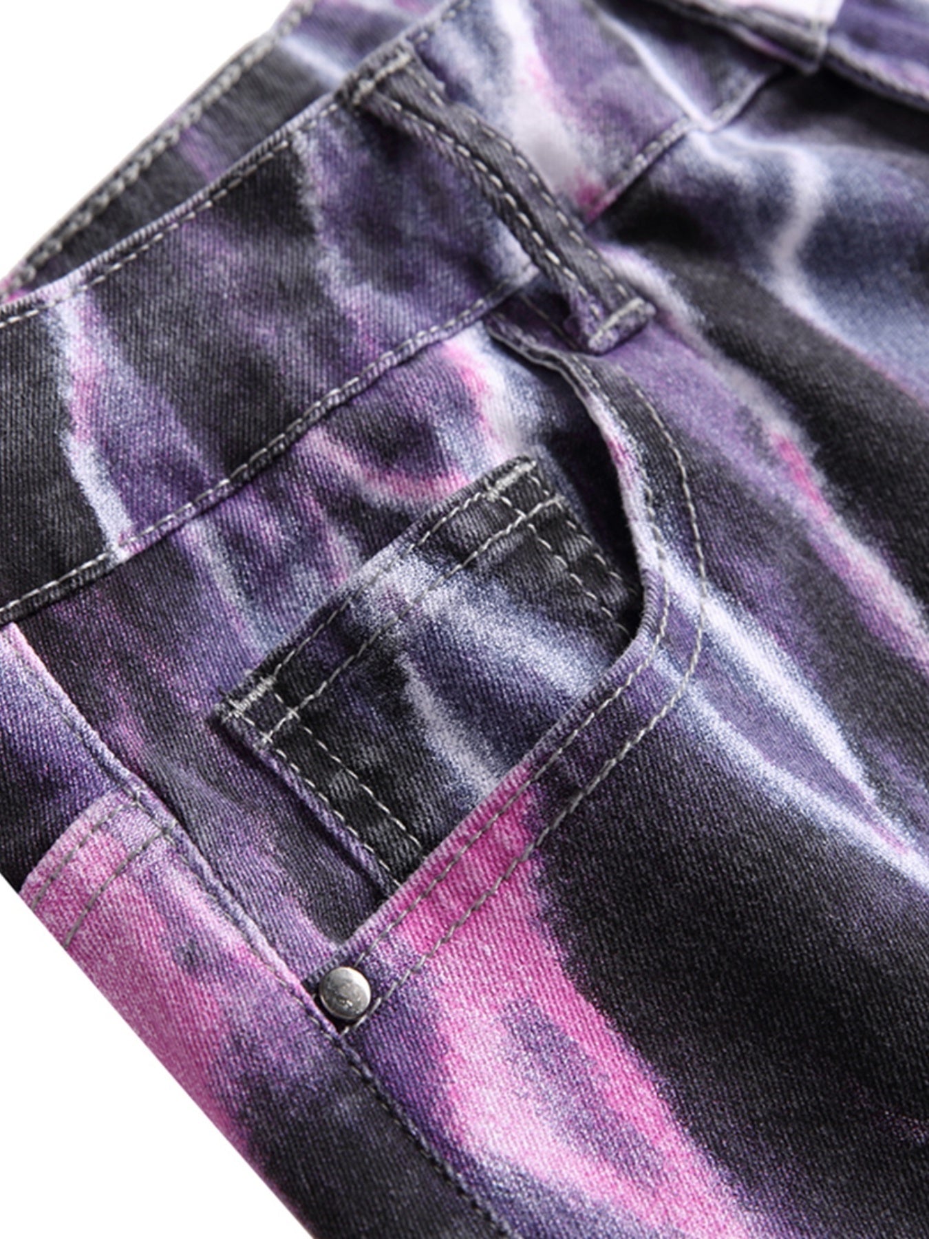 Men's Tie Dye Street Slim Jeans