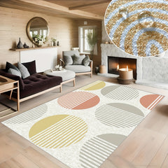 Modern Geometric Carpet Floor Mat Soft Non Slip Area Rugs Living Room Bedroom