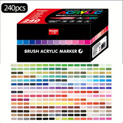 GUANNA 240 Marker Pen Set for Art and School Supplies