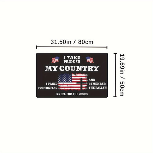 American Flag Print Doormat Indoor & Outdoor Foyer Rug Home Decor