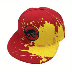 Casual Doodle Dinosaur Embroidery Baseball Cap Sun Protection Hip Hop Style
