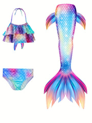 Toddler Girls Fish Scale Bikini Swimsuit Set