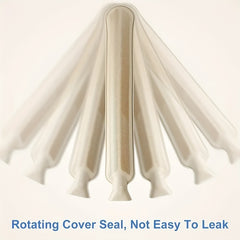 Long Rubber Hot Water Bottle 33.81oz with Lid - Winter Neck Warmer & Hand Warmer