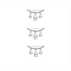 3pcs Pearl Fixed Buckle Scarf Cardigan Clips Dress Brooches