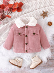 Baby Fleece Thermal Jacket Button Down Coat