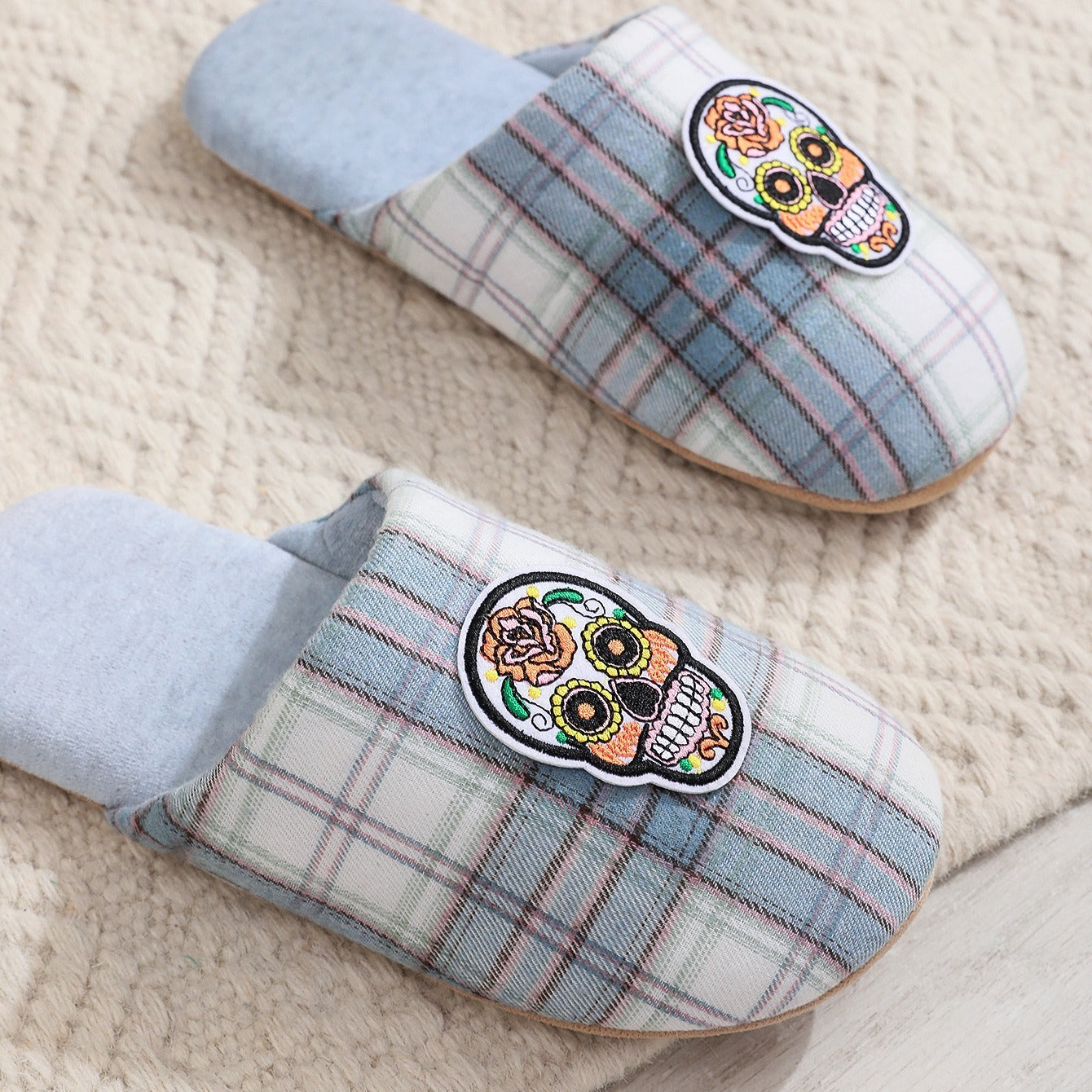 Men's Cartoon Print Non Slip Slippers Indoor Home House Shoes