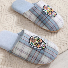 Men's Cartoon Print Non Slip Slippers Indoor Home House Shoes