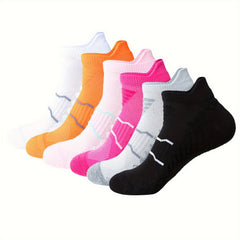 6 Pairs Men's Mid Crew Sport Socks Absorb Sweat Comfy Breathable Socks