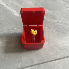Funny Prank Box with Secret Compartment for Adults - Red Gag Toy
