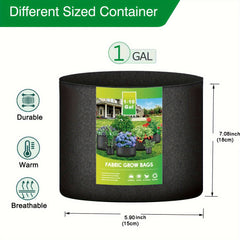 10 Packs 18.93 L Grow Bags Fabric Pots with Handles