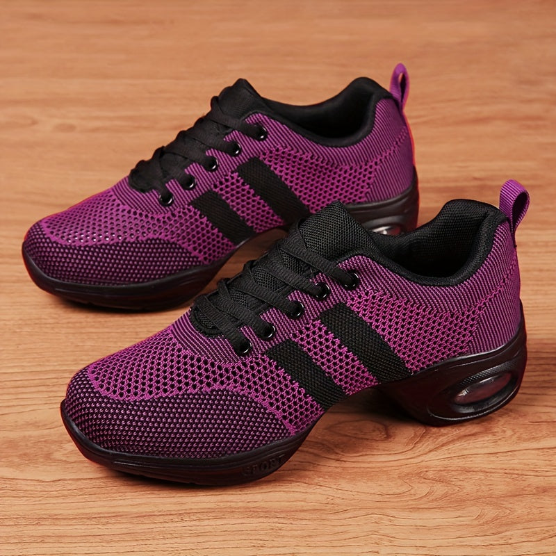 Women's Mesh Breathable Air Cushion Dance Sports Shoes Lightweight Non slip