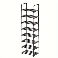 1pc Single Row Shoe Rack Stackable Shoe Storage for Closet Bedroom