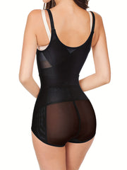 Front Buckle Shaping Bodysuit Tummy Control Butt Lifting Open Bust Body Shaper