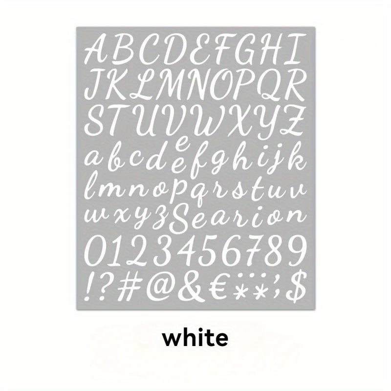 Handwritten Flower Body Letter Stickers Vinyl 26 Letters Number Stickers