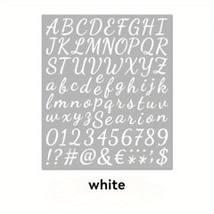 Handwritten Flower Body Letter Stickers Vinyl 26 Letters Number Stickers