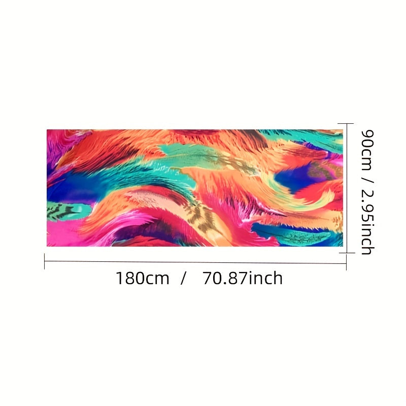 Feather Pattern Scarf Shawl Casual Head Wrap Gift For Mother's