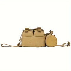 Casual Waist Bag with Water Bottle Holder for Outdoor Traveling Camping