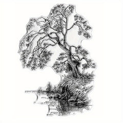 Tree By The River Clear Stamps for Crafting