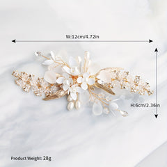 Faux Pearl Hair Clips Crystal Beaded Hair Accessories