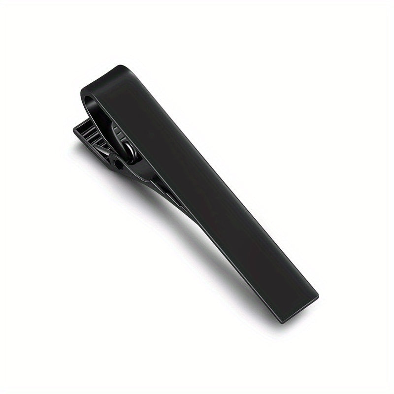 Minimalist Tie Clip Silver Metal Business Professional Security Tie Accessory