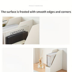 Desktop File Rack Office Book Stand Student File Storage Box