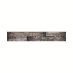 10pcs Grey Wood Peel and Stick Floor Tile - Waterproof - Easy Install - 6 x 35
