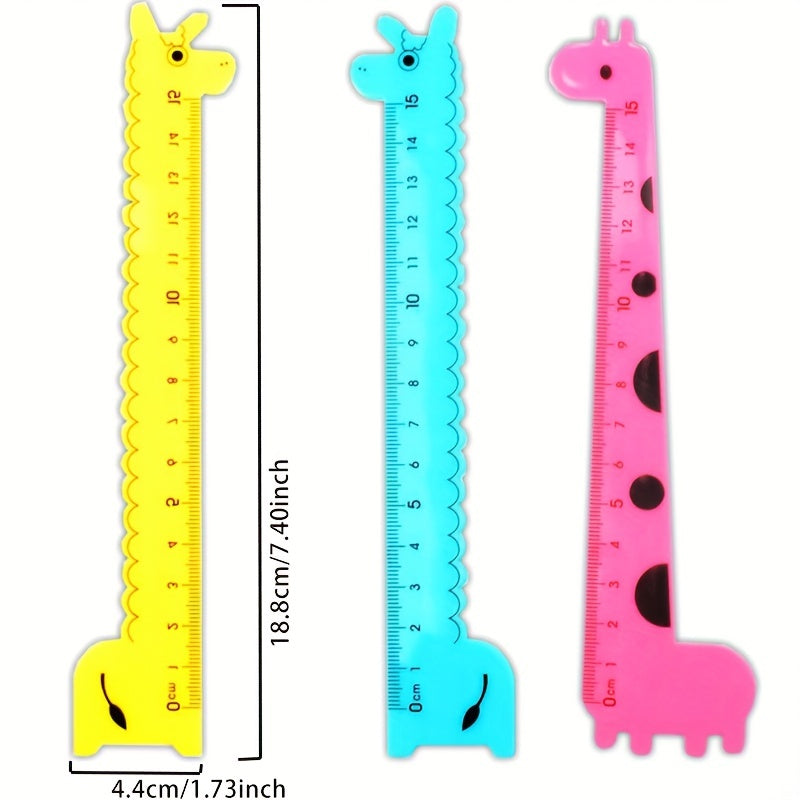 Cute Giraffe Straightedge Ruler for Students