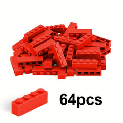64pcs 1X4 High Bricks for Building Blocks Educational Toys for Kids