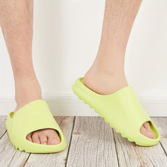 Men's Non Slip Open Toe Slip On Slides Soft Sole Slippers