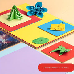 100pcs Colored Origami Paper Cardboard