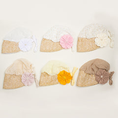 Baby Lace Straw Hat Sunshade For Spring Summer Travel