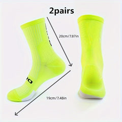 Men's Mid Crew Sport Socks - 2 Pairs