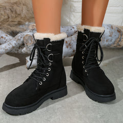 Warm Non-Slip Snow Boots Plush Lined Winter Boots