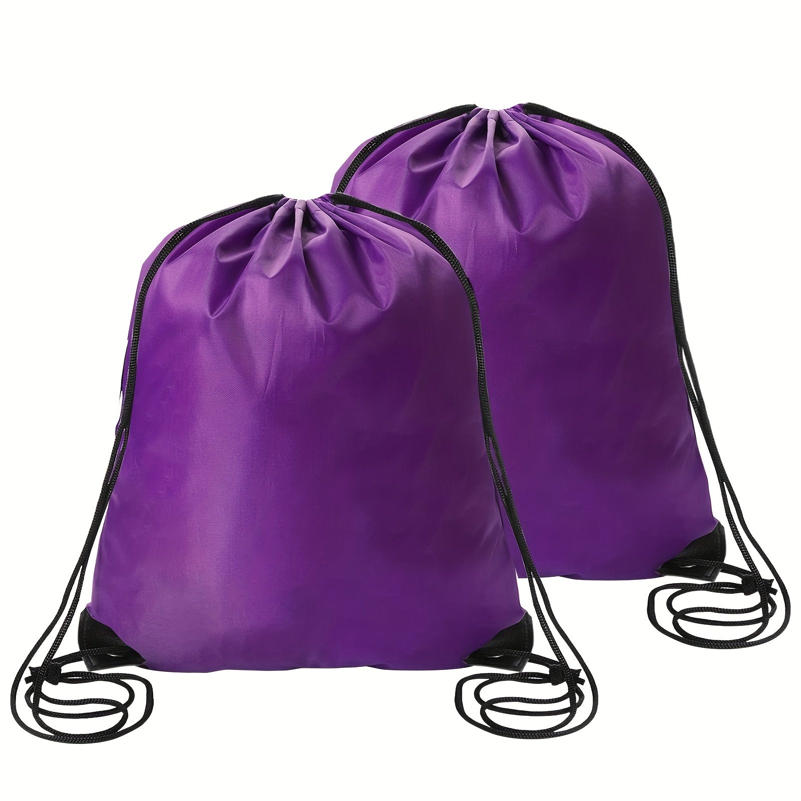 2PCS PE Drawstring Gym Bag For Sports Gym Travel Swimming Beach