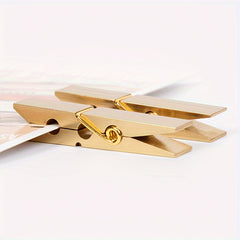2pcs Vintage Copper Clip Metal Paper Binder Clip for Office School Supplies
