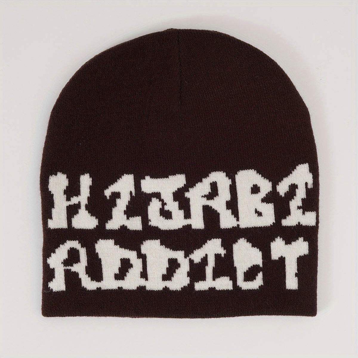 Y2K Letter Jacquard Beanie Candy Hip Hop Knit Hat Unisex