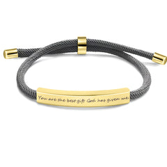 Personalized Stainless Steel Pet Name Bracelet
