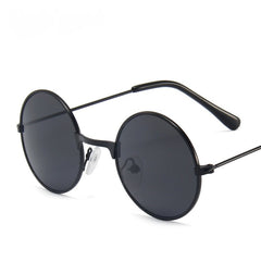 Boys Vintage Round Frame Sunglasses Lightweight Metal Sunglasses