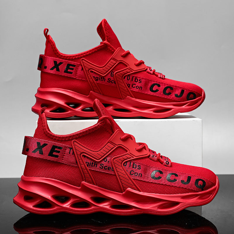 Men's Red Lightweight Running Shoes Christmas Gift