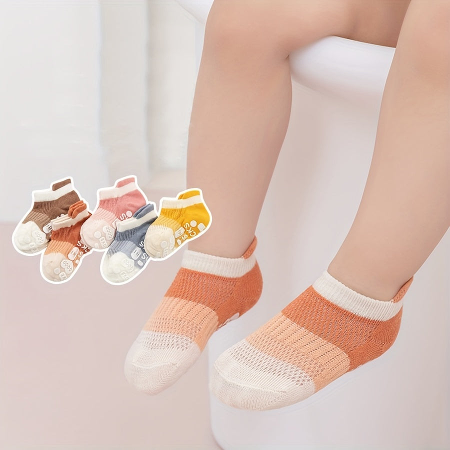 5 Pairs Baby Girls Anti-Skid Non-Slip Floor Socks