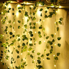 Watermelon Leaves LED String Lights Artificial Plants