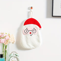 Christmas Cartoon Hanging Towel for Bathroom