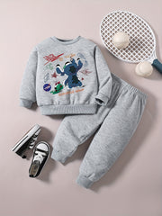Baby Boy Space Dog Sweatshirt Pants Stylish Outfit
