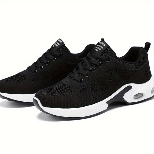Women's Mesh Sneakers Lace Up Running Shoes Air Cushion Sport Shoes