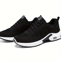Women's Mesh Sneakers Lace Up Running Shoes Air Cushion Sport Shoes